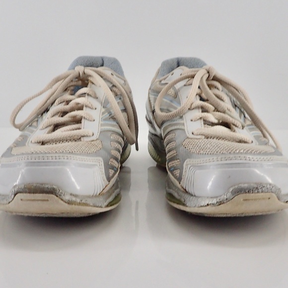 Skechers Shape Ups Toners Women's White Blue Silver Toning Athletic Shoes Sz 7 - Picture 2 of 12